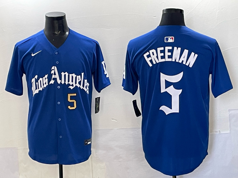 Men Los Angeles Dodgers #5 Freeman Blue 2025 Nike MLB Jersey style 00123->los angeles dodgers->MLB Jersey